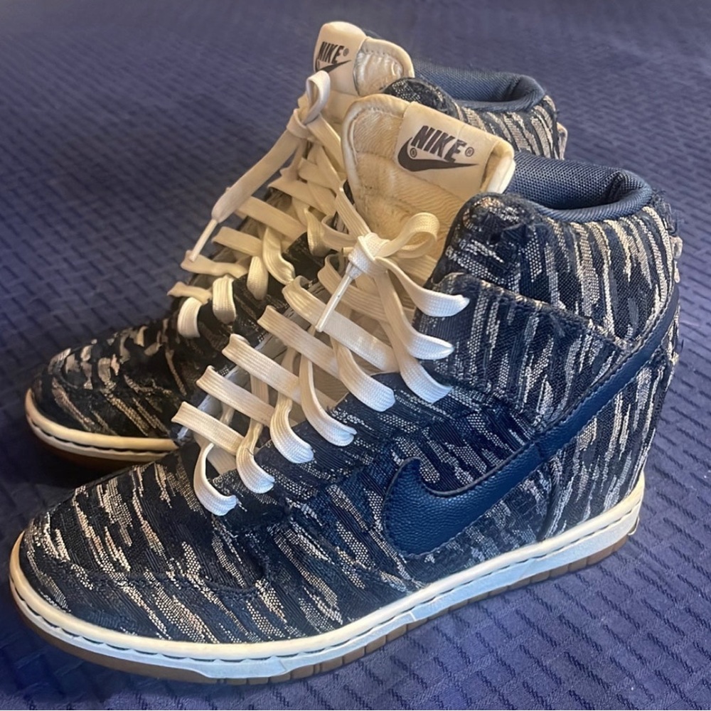 Nike Dunk Sky Hi Hidden Wedge Sneakers - Women's Size 7